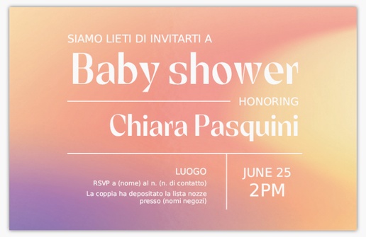 Anteprima design per Inviti per baby shower, 18.2 x 11.7 cm