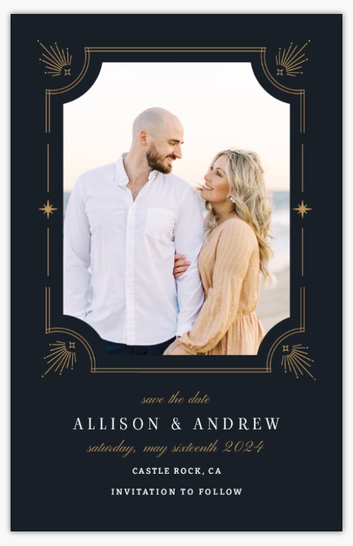 Design Preview for  Save the Date Cards Templates, 4.6" x 7.2"