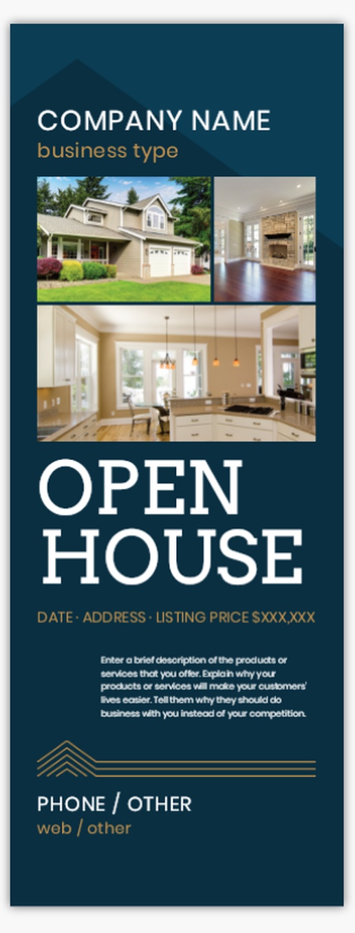 Design Preview for Real Estate Agents Retractable Banners Templates, Small Single Sided 