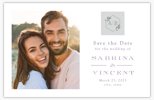 Design Preview for Design Gallery: Vintage Save the Date Cards, 4.6" x 7.2"