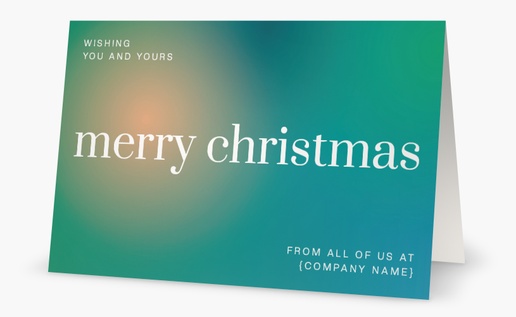 Design Preview for Design Gallery: Editable Greeting Christmas Cards, Folded 4.6" x 7.2" 