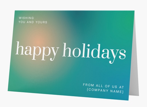 A colorful gradient color green design for Greeting