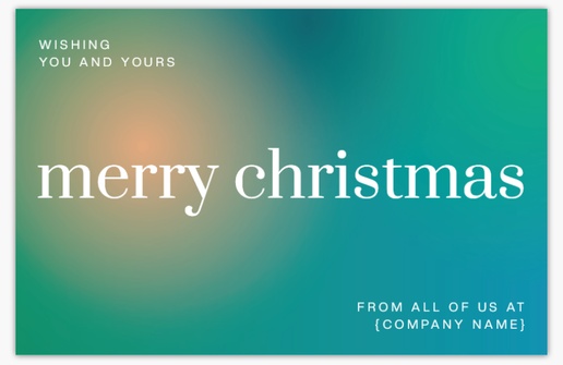 Design Preview for Bold & Colorful Christmas Cards Templates, Folded 4.6" x 7.2" 