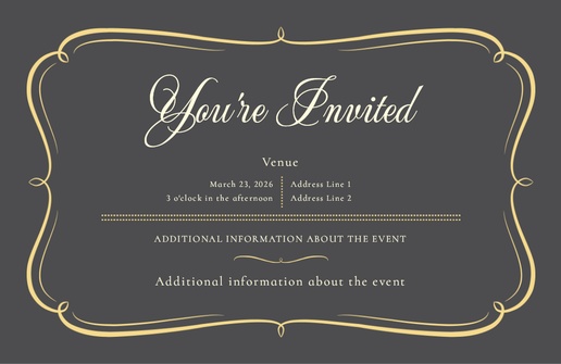 Design Preview for Design Gallery: Business Invitations & Announcements, 4.6” x 7.2” Flat