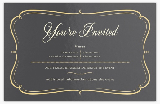 Design Preview for Design Gallery: Traditional & Classic Invitations & Announcements, Flat 18.2 x 11.7 cm