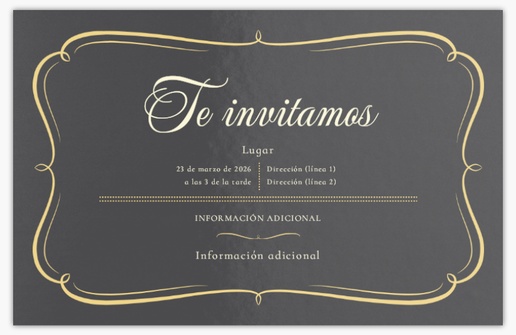 Vista previa del diseño de Galería de diseños de tarjetas e invitaciones para tradicional y clásico, Plano 18,2 x 11,7 cm