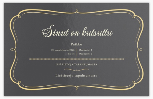 Mallin esikatselu Mallivalikoima: Perinteinen & Classic Kutsukortit ja ilmoitukset, Yksiosainen 18.2 x 11.7 cm