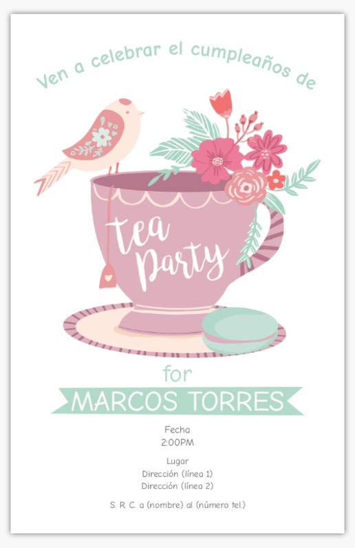 Un lindo té diseño rosa gris para Niña