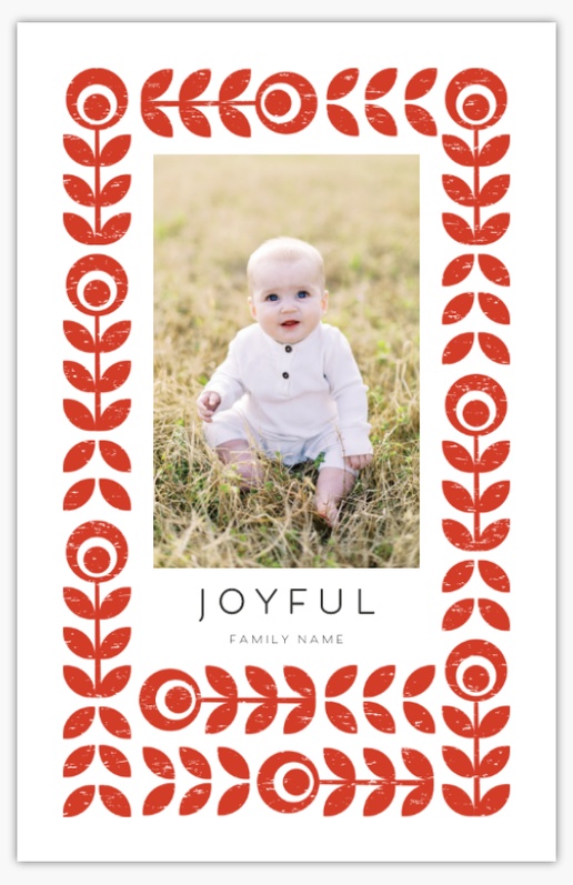 A scandi scandinavian white red design for Theme with 1 uploads
