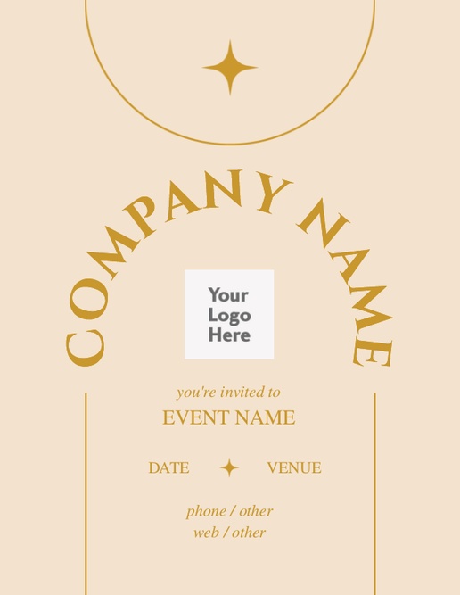 A company company event cream design for Business with 1 uploads