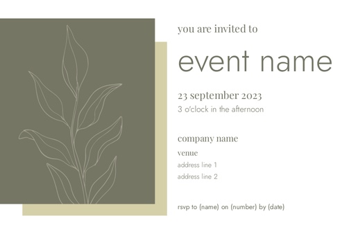 Design Preview for Invitations & Announcements, Flat 18.2 x 11.7 cm