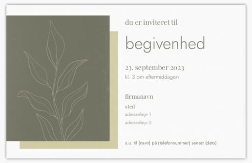 Forhåndsvisning af design for Designgalleri: Rustik Invitationer og kort, Enkeltsidet 18.2 x 11.7 cm