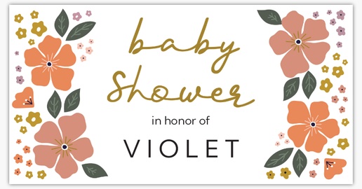 Design Preview for Design Gallery: Baby Shower Paper Bags, Medium (9.4" x 4.3" x 12.2")