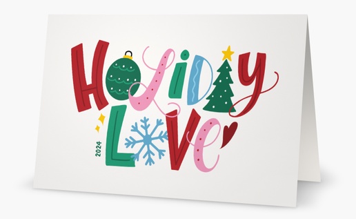 Aperçu du graphisme pour Cartes de souhaits et cartes de Noël personnalisées, Pliées 4,6 x 7,2 po 