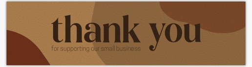 A thank you organic gray brown design for Modern & Simple