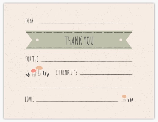 Design Preview for Design Gallery: Baby Custom Thank You Cards, Flat 5.5" x 4"