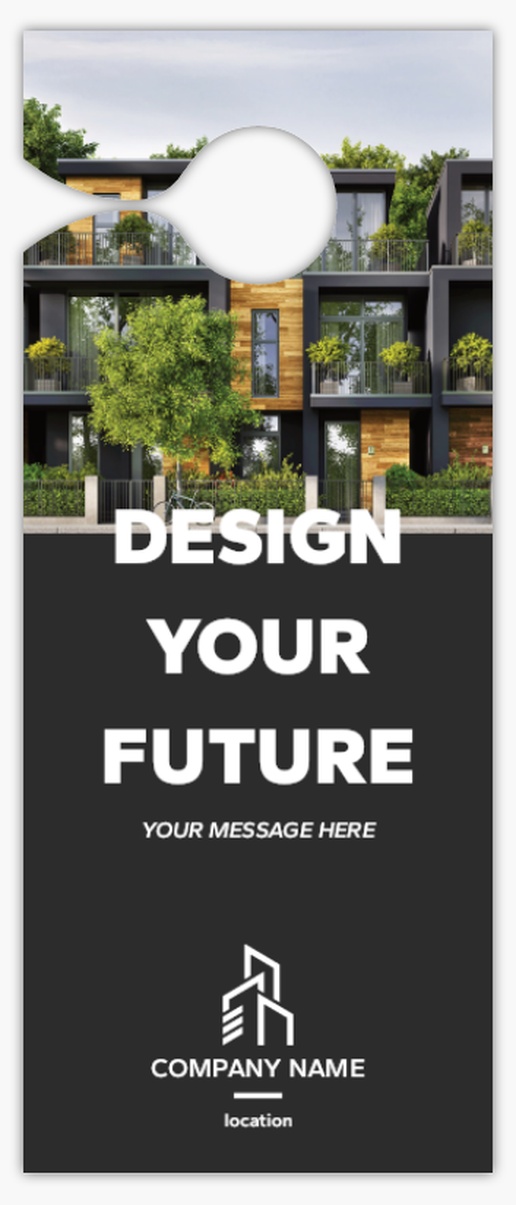 Design Preview for Design Gallery: Property & Estate Agents Custom Door Hangers, Small Door Hanger