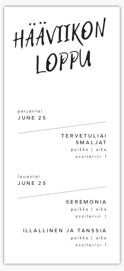 Mallin esikatselu Mallivalikoima: Typografiset Hääohjelmat, 21 x 9.5 cm