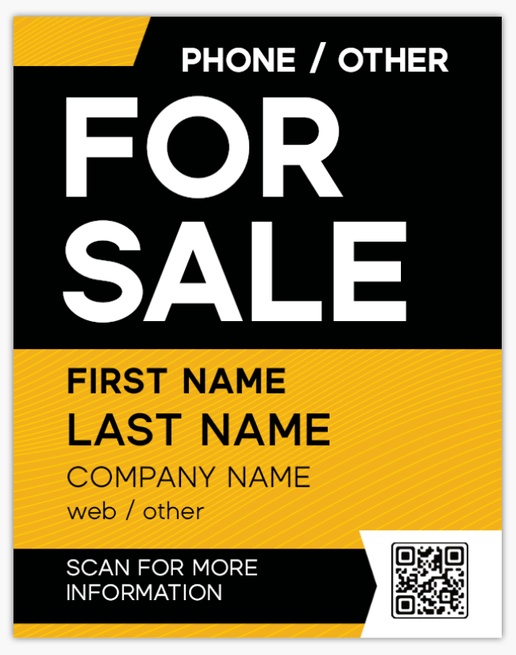 Design Preview for Property & Estate Agents Aluminum A-Frame Signs Templates, 1 Insert - No Frame 22" x 28"
