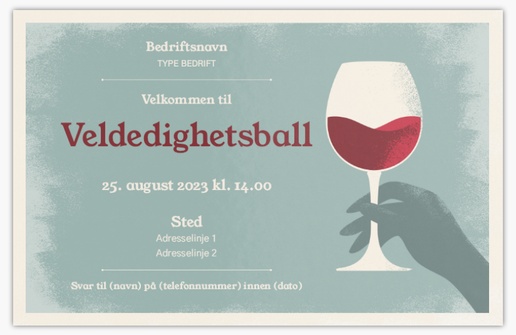 Forhåndsvisning av design for Designgalleri: Fet og fargerik Invitasjoner og kort, Ensidig 18.2 x 11.7 cm