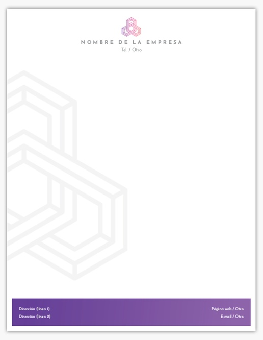 Un insignia abstracto diseño gris violeta para Moderno y sencillo