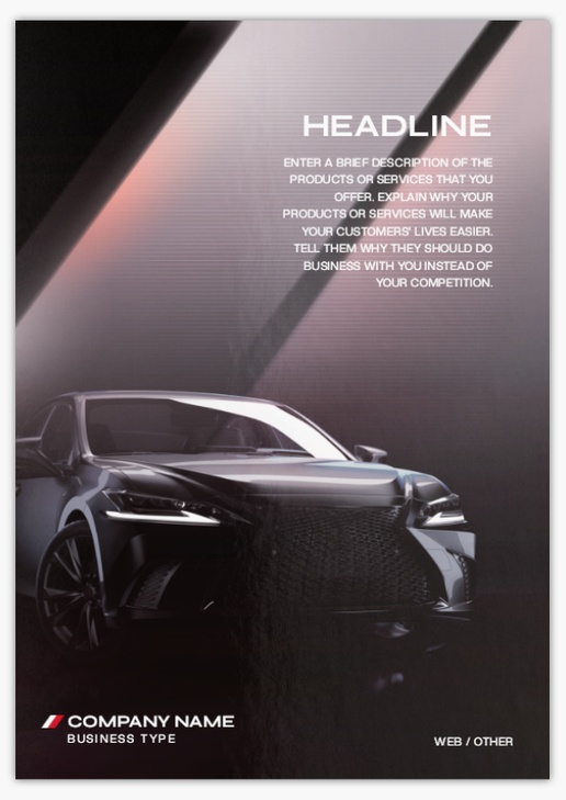 Design Preview for Design Gallery: Automotive & Transportation Postcards, A5 (148 x 210 mm)