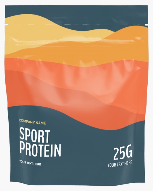 A supplement supplements gray orange design