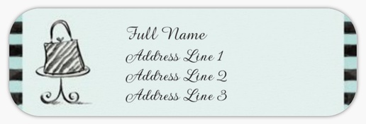 Design Preview for Clothing Return Address Labels Templates, White Paper