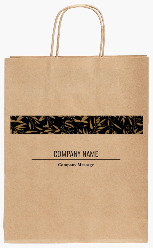 Design Preview for Design Gallery: Event Planning & Entertainment Standard Kraft Paper Bags, 24 x 11 x 31 cm