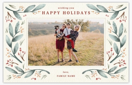 A farmhouse greenery white gray design for Holiday with 1 uploads