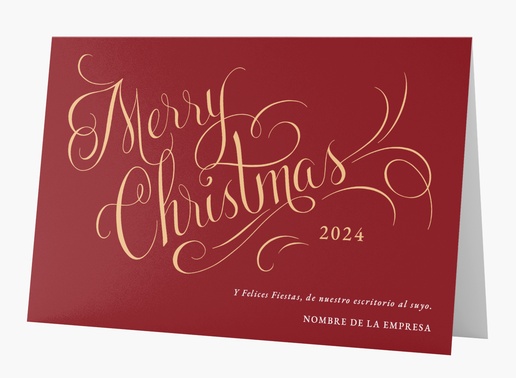 Un nuevo 2023 tipografía elegante diseño marrón para Navidad