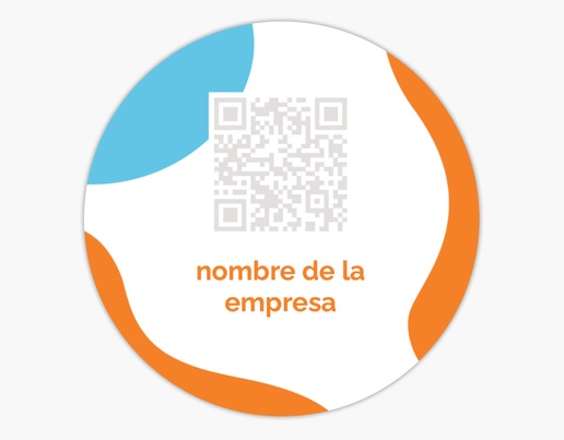 Un medios de comunicación social marketing en redes sociales diseño naranja azul