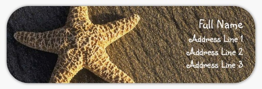 A starfish sea life brown gray design for General Party
