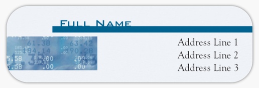 Design Preview for Mortgages & Loans Return Address Labels Templates, White Paper