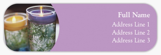 A gift candle purple gray design for Art & Entertainment