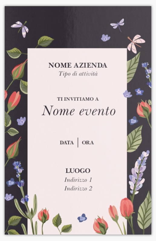 Anteprima design per Galleria di design: inviti e biglietti per fiori e foglie, Piatto 18.2 x 11.7 cm