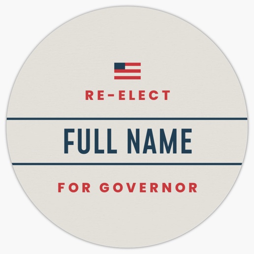 Design Preview for Politics Roll Labels Templates, 2" x 2"