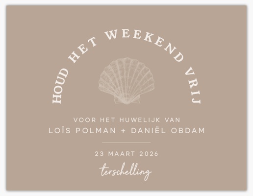 Voorvertoning ontwerp voor Ontwerpgalerij: Oceaan Save-the-date kaarten, 13,9 x 10,7 cm