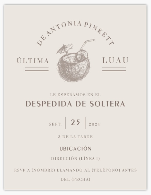 Un playa boda tropical diseño gris para Tema