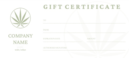 Design Preview for Health & Wellness Gift Certificates Templates