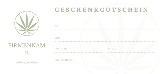 Designvorschau für Designgalerie: Gutscheinkarten
