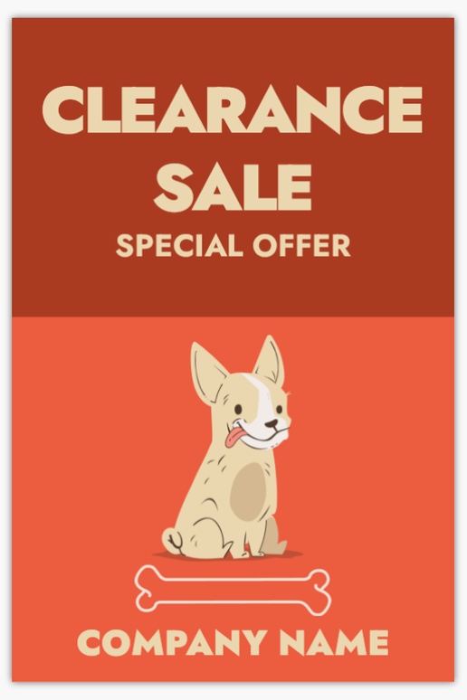 A dog walker clearance sale orange red design for Animals & Pet Care