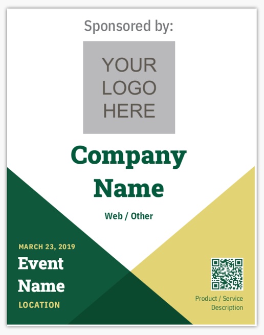 Design Preview for Design Gallery: Finance & Insurance Aluminum A-Frame Signs, 1 Insert - No Frame 22" x 28"