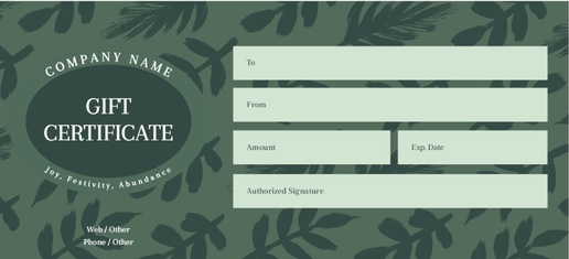 A greenery holiday gray cream design for Holiday