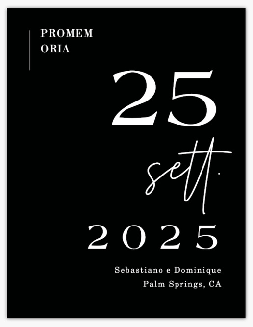 Anteprima design per Galleria di design: biglietti Save the date, 13,9 x 10,7 cm