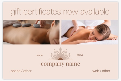 A Massage & Reflexology sun symbol gray brown design for Modern & Simple