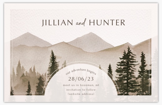 Design Preview for Design Gallery: Rustic Save The Date Cards, 18.2 x 11.7 cm