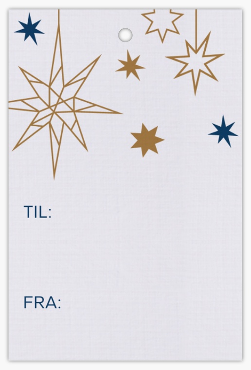 Forhåndsvisning af design for Designgalleri: Jul og højtider Manillamærker, 5 x 7,5 cm Lærred
