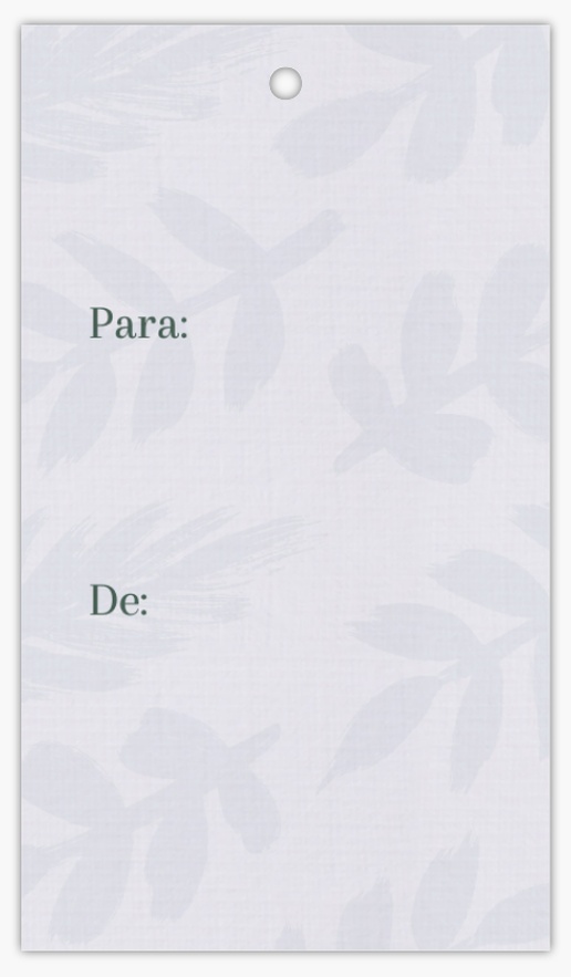 Vista previa del diseño de Galería de diseños de etiquetas colgantes para minimalista, 5 x 9 cm De lino