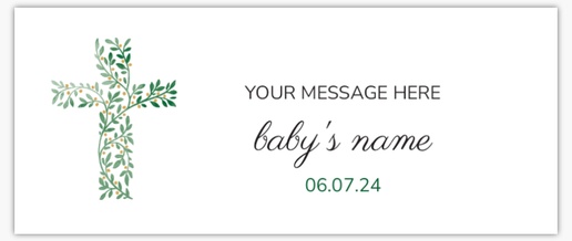 Design Preview for Baptism & Christening Vinyl Banners Templates, 2.5' x 6' Indoor vinyl Double-Sided